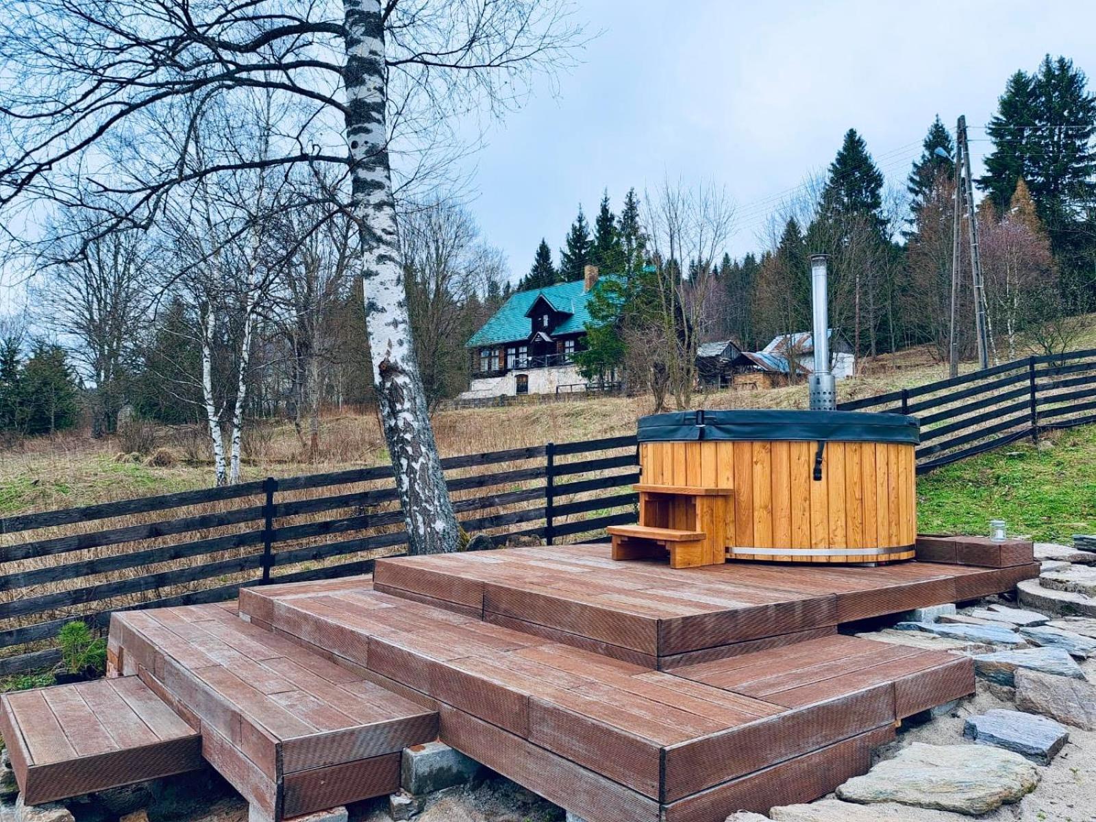 Chata Nad Dzika Orlica Z Jacuzzi Villa Poniatow Esterno foto